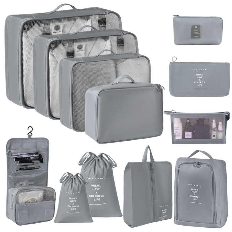 Travel Storage Bag 8-Piece Set Suitcase Clothing Organizer