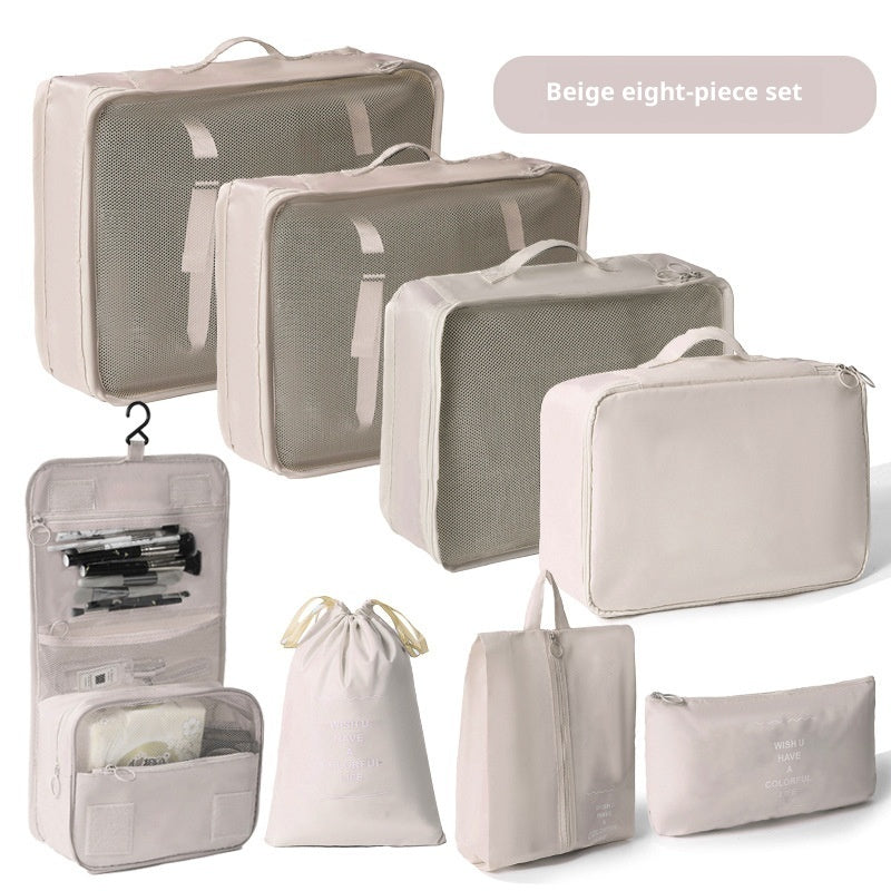 Travel Storage Bag 8-Piece Set Suitcase Clothing Organizer