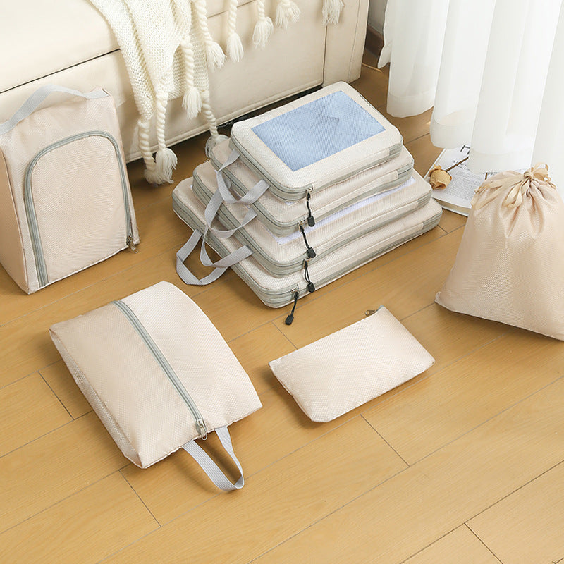 Travel Storage Bag 8-Piece Set Suitcase Clothing Organizer